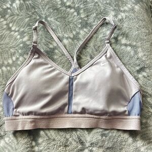 Women's light purple Light-Support
Padded V-Neck Sports
Bra